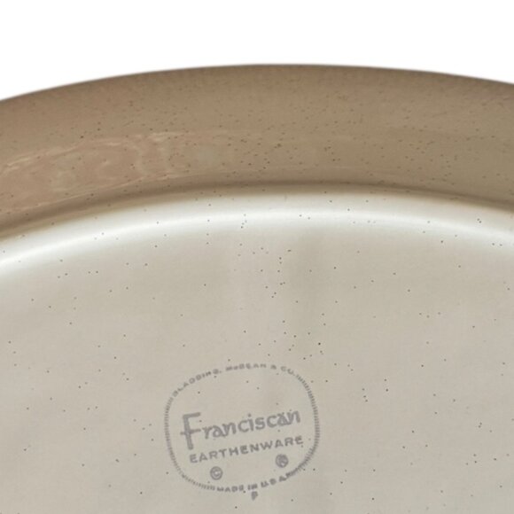 Vintage MCM Franciscan Autumn Leaves Serving Divided Dish Speckled Thanksgiving - Picture 11 of 13